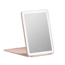 Embellir Compact Makeup Mirror w/ LED Light Portable Foldable Travel Beauty Pink - RnR Galore