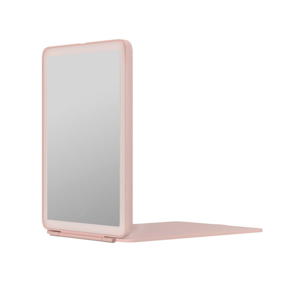 Embellir Compact Makeup Mirror w/ LED Light Portable Foldable Travel Beauty Pink - RnR Galore