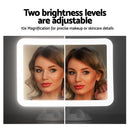 Embellir Makeup Mirror 10X Magnification LED Light Adjustable Rotation Cordless Suction Cup - RnR Galore
