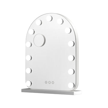 Embellir Makeup Mirror 40x50cm Dressing Vanity LED Bulb Light with 5x Magnification White Arch - RnR Galore