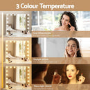 Embellir Makeup Mirror 80x60cm Hollywood Vanity with LED Light Tabletop White - RnR Galore