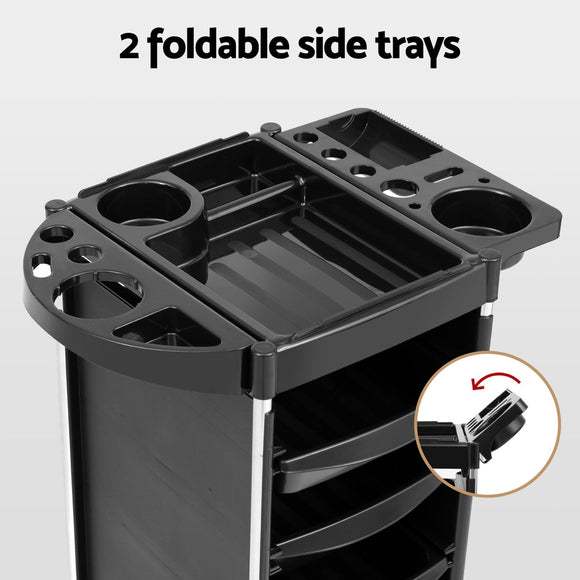 Embellir Salon Trolley Cart Spa Beauty Rolling Tray Hairdressing Storage 6 Tiers - RnR Galore