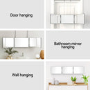 Embellir Trifold Mirror Makeup Portable with Height Adjustable 3 Way Telescoping Hook Hair Cutting Styling - RnR Galore