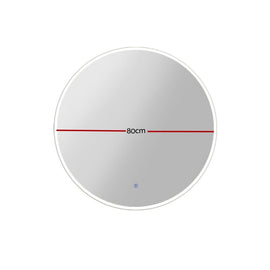 Embellir Wall Mirror 80cm with Led light Makeup Home Decor Bathroom Round Vanity - RnR Galore