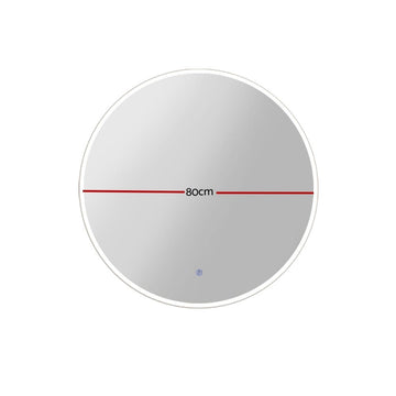 Embellir Wall Mirror 80cm with Led light Makeup Home Decor Bathroom Round Vanity - RnR Galore