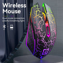 Ergonomic Dual - Mode Wireless Gaming Mouse - Mute Buttons, Adjustable DPI, Rechargeable, Multi - Assist Keys(black) - RnR Galore