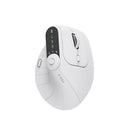 Ergonomic Vertical Mouse - 2.4G/Bluetooth Multi - Mode, LED Display, 57 - Degree Angle, & 400mAh Battery(White) - RnR Galore