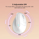 Ergonomic Vertical Mouse - Multi - Device Bluetooth5.0 & 2.4G Wireless, Adjustable DPI, Silent Click(green) - RnR Galore