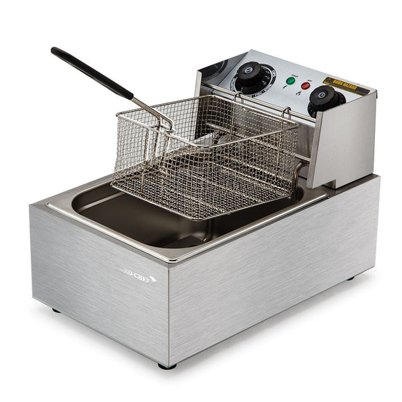 EuroChef Commercial Electric Deep Fryer Frying Basket Chip Cooker Fry Scoop - RnR Galore