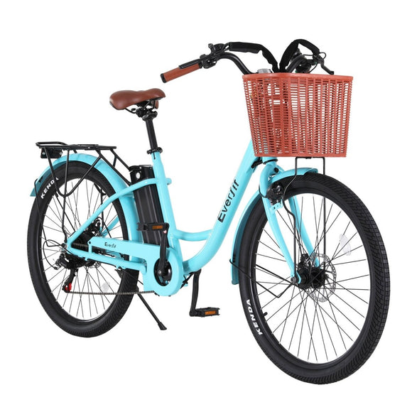 Everfit 26" Electric Bike City Bicycle eBike e - Bike Commuter w/ Battery BL - RnR Galore
