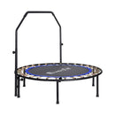 Everfit 48inch Round Fitness Trampoline Rebounder Adjustable Handrail Blue - RnR Galore