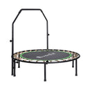 Everfit 48inch Round Fitness Trampoline Rebounder Adjustable Handrail Green - RnR Galore
