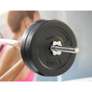 Everfit 48kg Barbell Set Weight Plates Bar Lifting Bench 168cm - RnR Galore