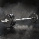 Everfit 58kg Barbell Set Weight Plates Bar Lifting Bench 168cm - RnR Galore
