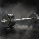 Everfit 78kg Barbell Set Weight Plates Bar Lifting Bench 168cm - RnR Galore
