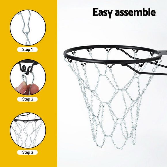 Everfit Basketball Ring Metal Braided Chain Net 12 Loop - RnR Galore