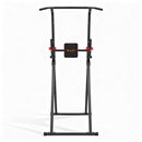 Everfit Chin Up Tower Pull Up Station Adjustable Dip Station Folding Home Gym Black - RnR Galore