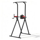 Everfit Chin Up Tower Pull Up Station Adjustable Dip Station Folding Home Gym Black - RnR Galore