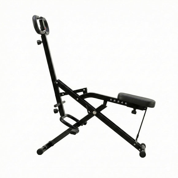 Everfit Foldable Squat Machine Deep Squat Rowing Machine 5 Adjustable Seat Home Gym - RnR Galore
