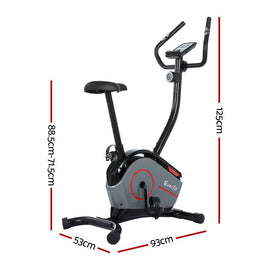 Everfit Magnetic Exercise Bike 8 Levels Upright Bike Fitness Home Gym Cardio - RnR Galore