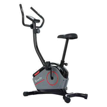 Everfit Magnetic Exercise Bike 8 Levels Upright Bike Fitness Home Gym Cardio - RnR Galore