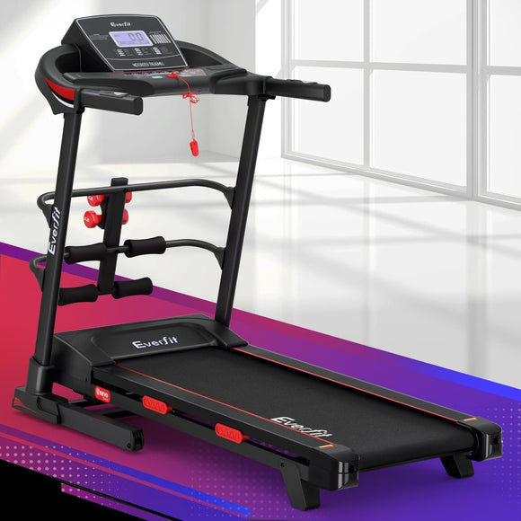 Everfit Treadmill Electric Home Gym Fitness Exercise Machine w/ Sit Up Bar 420mm - RnR Galore