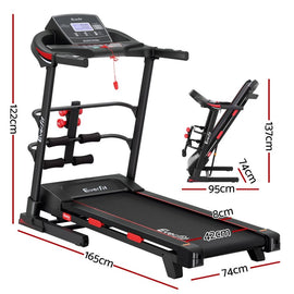 Everfit Treadmill Electric Home Gym Fitness Exercise Machine w/ Sit Up Bar 420mm - RnR Galore