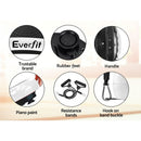 Everfit Vibration Machine Platform Vibrator Resistance Rope Home Fitness White - RnR Galore