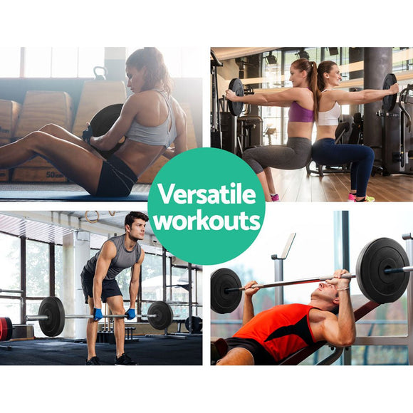 Everfit Weight Plates Standard 2X 10kg Barbell Plate Weight Lifting - RnR Galore