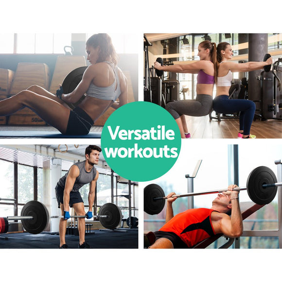 Everfit Weight Plates Standard 2X 5kg Barbell Plate Weight Lifting - RnR Galore