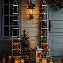Festive Climbing Santa LED Ladder Light - USB Powered Outdoor Christmas Hanging Decoration with Remote(1.7m) - RnR Galore