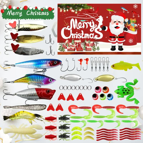Fishing Lures Tackle Set for Fisher Men, Father, Granpa, Boys - 2025 Christmas Surprise Gift 78pcs - RnR Galore