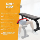 Fitness Flat Bench Weight Press Gym Home Strength Training Exercise - RnR Galore