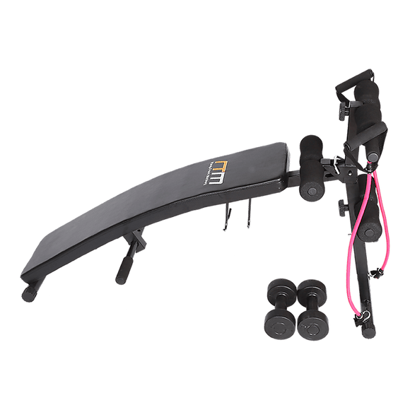 Foldable Incline Sit Up Bench for Home Gym Ab Workout Training - RnR Galore