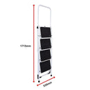 Foldable Non Slip 4 Step Steel Ladder - RnR Galore
