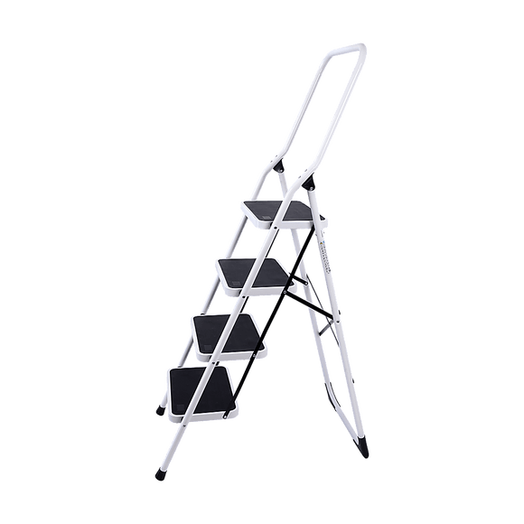 Foldable Non Slip 4 Step Steel Ladder - RnR Galore
