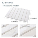 Folding Diatomaceous Earth Countertop Drain Mat - Quick Dry, Non - Slip & Easy Clean Absorbent Pad(dark grey) - RnR Galore