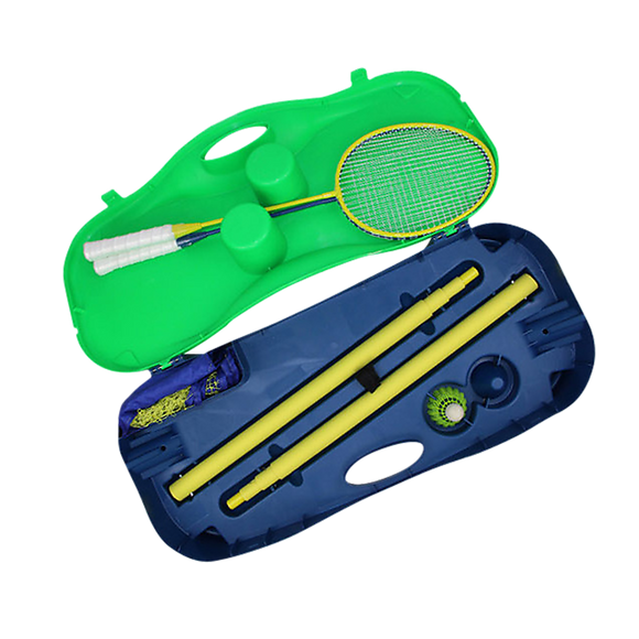 Folding Portable Badminton Combo Set Volleyball Net Outdoor Sports - RnR Galore