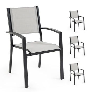 Fortia 4pc Outdoor Dining Chair Set, Furniture for Outside - RnR Galore