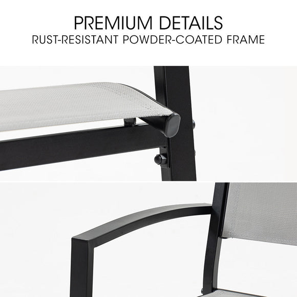 Fortia 4pc Outdoor Dining Chair Set, Furniture for Outside - RnR Galore