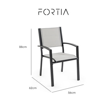 Fortia 4pc Outdoor Dining Chair Set, Furniture for Outside - RnR Galore