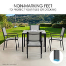 Fortia 4pc Outdoor Dining Chair Set, Furniture for Outside - RnR Galore