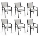 FORTIA 6pc Outdoor Dining Chair Set, for Outside - RnR Galore