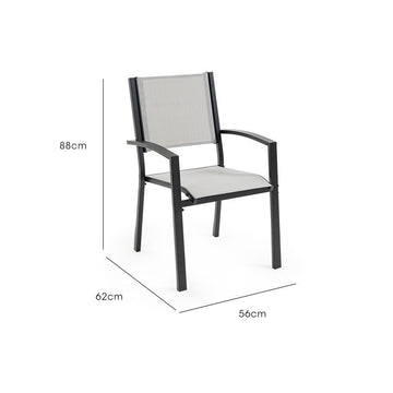 FORTIA 6pc Outdoor Dining Chair Set, for Outside - RnR Galore