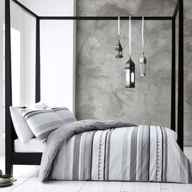 Gabrielle Grey Quilt Cover Set Queen - RnR Galore