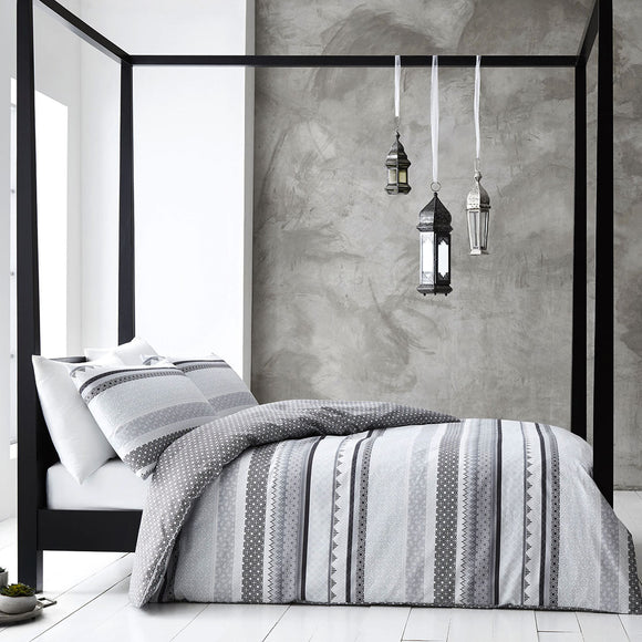 Gabrielle Grey Quilt Cover Set Queen - RnR Galore