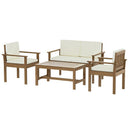 Gardeon 4 - Piece Outdoor Sofa Set Wooden Couch Lounge Setting - RnR Galore