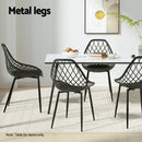 Gardeon 4PC Outdoor Dining Chairs PP Lounge Chair Patio Garden Furniture Black - RnR Galore
