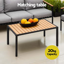 Gardeon 5 Seater Outdoor Sofa Set 4PCS Table Chair Garden Bench Patio Furniture - RnR Galore