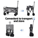 Gardeon Garden Cart with Cargo Net Grey - RnR Galore